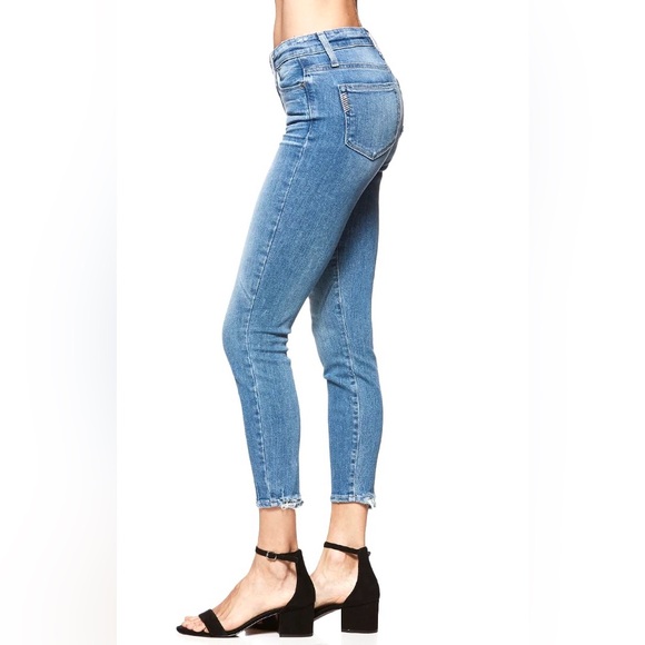 PAIGE DENIM “Hoxton Crop” Distressed Jeans in “Atterbury” 👖 (Size 32) *NEW!!🎁* - Picture 3 of 4